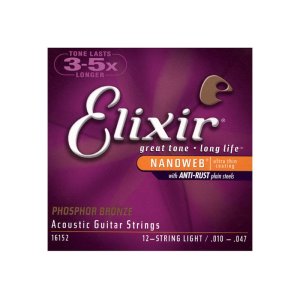 画像1: Elixir　NANOWEB アコースティックギター弦 [Phosphor Bronze] [コーティング弦] [12-Strings] [12弦ギター用]