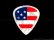 画像2: 国旗ピック　ティアドロップ Heavy USA(アメリカ) 10枚セット (2)