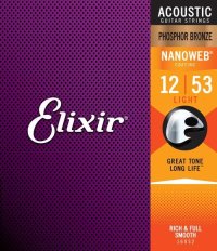 Elixir　NANOWEB アコースティックギター弦 [Phosphor Bronze] [コーティング弦]