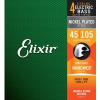 Elixir　NANOWEB エレクトリックベース弦 [Nickel Plated Steel] [コーティング弦]