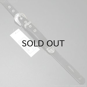 画像3: Dru Whitefeather I 1インチ革幅 小コンチョ ギターストラップ