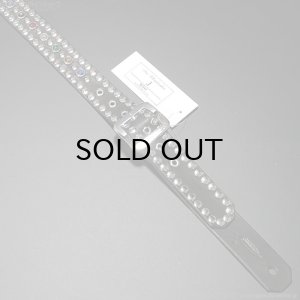 画像3: Dru Whitefeather J 1-1/2インチ革幅 宝石+リベット ギターストラップ