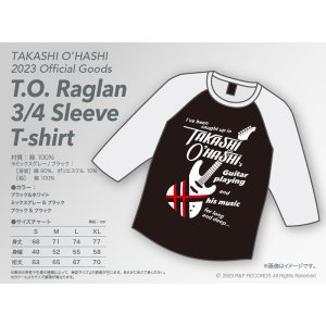画像2: T.O. Raglan 3/4 Sleeve T-shirt [ブラック＆ホワイト]