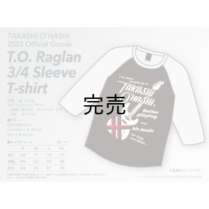 画像2: T.O. Raglan 3/4 Sleeve T-shirt [ブラック＆ホワイト]