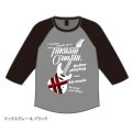 T.O. Raglan 3/4 Sleeve T-shirt [ミックスグレー＆ブラック]