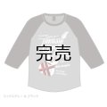 T.O. Raglan 3/4 Sleeve T-shirt [ミックスグレー＆ブラック]