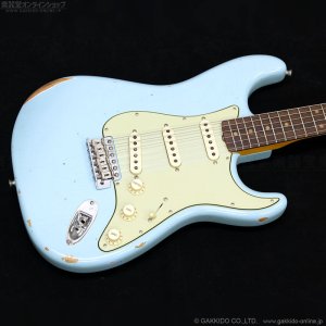 画像2: Fender Custom Shop　Late 1962 Stratocaster Relic w/CC Hardware [Faded/Aged Daphne Blue] [決算セール特価]