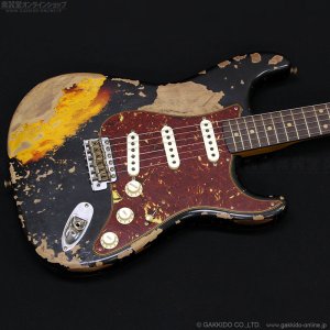画像2: Fender Custom Shop　Limited Roasted 1961 Stratocaster Super Heavy Relic [Aged Black over 3-Tone Sunburst] [決算セール特価]