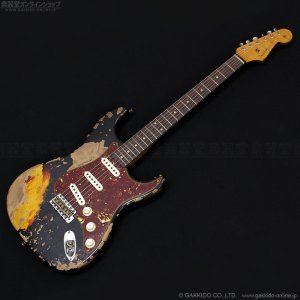 画像1: Fender Custom Shop　Limited Roasted 1961 Stratocaster Super Heavy Relic [Aged Black over 3-Tone Sunburst] [決算セール特価]