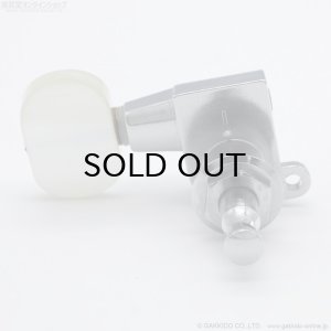 画像4: Schaller　M6 ギター用ペグ 3L/3R クローム 樹脂ツマミ(少し黄ばみあり) [Made in West Germany] [デッドストック品]