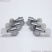 Schaller　M6 ギター用ペグ 3L/3R クローム 樹脂ツマミ [Made in West Germany] [デッドストック品]