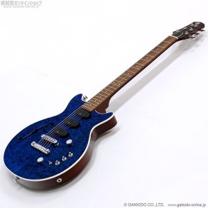 画像2: Kz Guitar Works　Kz One Semi-Hollow 3S23 T.O.M Transparent Deep Blue “Custom Line” [半期決算セール特価]