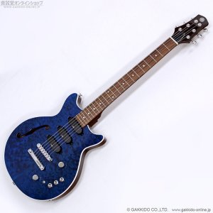 画像1: Kz Guitar Works　Kz One Semi-Hollow 3S23 T.O.M Transparent Deep Blue “Custom Line” [半期決算セール特価]