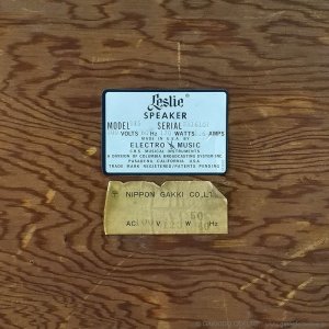 画像14: Leslie　1974 Model 125 ロータリースピーカー [ヴィンテージ品]