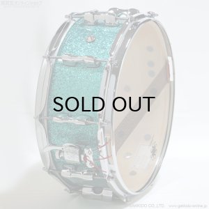 画像4: SAKAE OSAKA HERITAGE　SD1455MA/M-TC 14”x5.5” Maple Snare [Turquoise Champagne] [特価品]