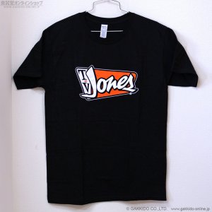 画像1: TV Jones　Mens Orange Logo オレンジロゴ Tシャツ M ブラック [サマーセール特価]