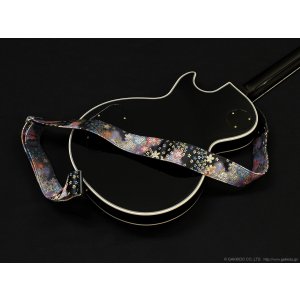画像9: Harmonics J　西陣織ギターストラップ [ぼかし桜 濃紺色] 5cm