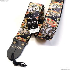 画像2: Live Line 50ミリ幅ストラップ LS2400OG2 和風扇/ちりめん風