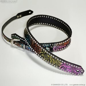 画像1: 肩紐屋 猫屋半兵衛 ROSE of GLAM ギターストラップ