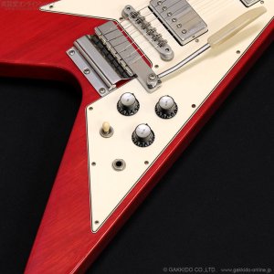 画像6: Gibson Custom Shop　2001 1967 Flying V Korina w/Vibrola [Cherry] [中古品]