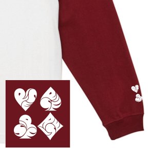 画像3: 2026“RISE”GEMS!!&EXTRA!!　ラグランTシャツ [バーガンディー]