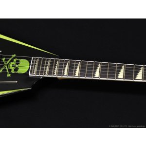 画像5: Edwards　E-ALEXI Greeny [Black with Lime Green Pinstripe & Skull]