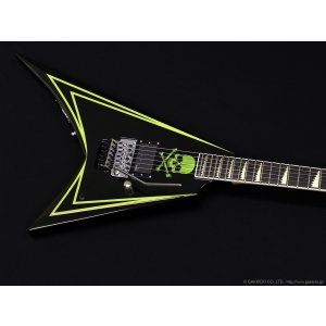 画像4: Edwards　E-ALEXI Greeny [Black with Lime Green Pinstripe & Skull]