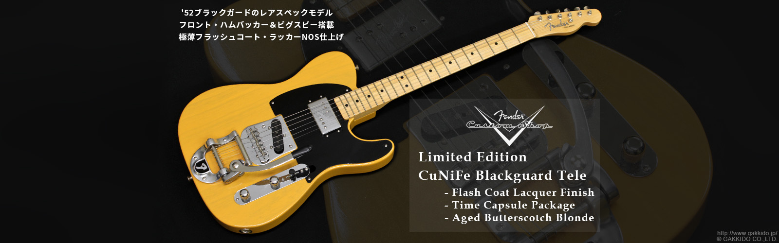 Fender Custom Shop　Limited Edition CuNiFe Blackguard Tele Time Capsule Package [Aged Butterscotch Blonde]