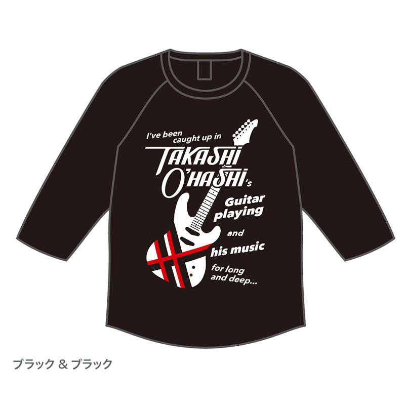T.O. Raglan 3/4 Sleeve T-shirt [ブラック＆ブラック]