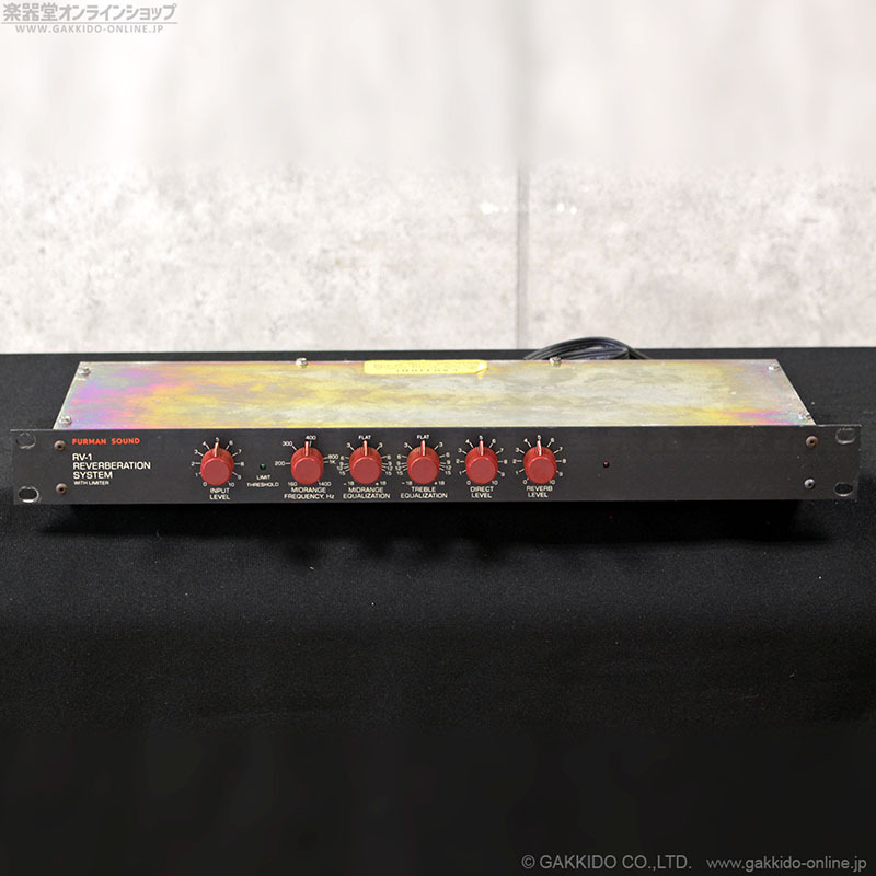Furman Sound　RV-1 Reverberation System with Limiter スプリングリバーブ [大橋隆志(a.k.a.ジェイル大橋)所有機材チャリティー＆オークション]