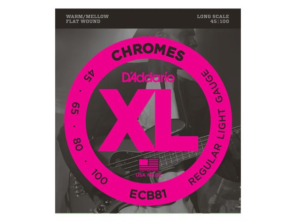 画像1: D’Addario　XL Chromes Flat Wound [フラットワウンド] (1)