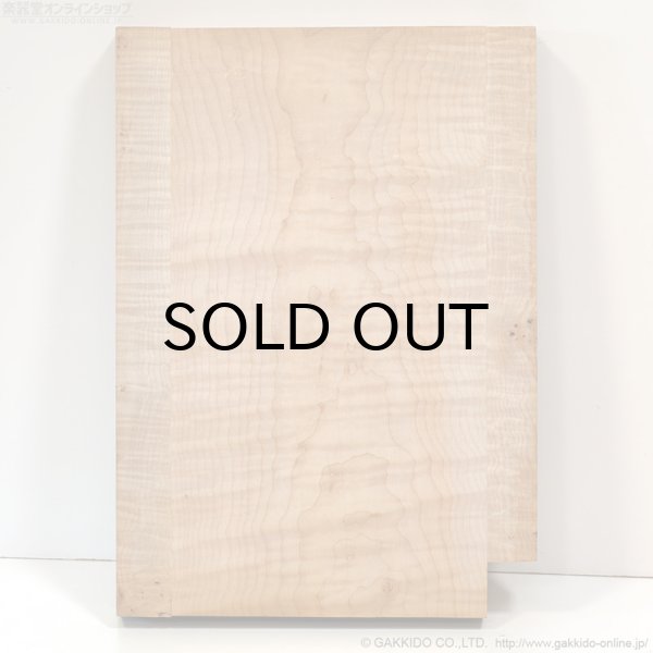 画像2: ギターボディ材 1ピースメイプル(ウイング付き) #109 (2)