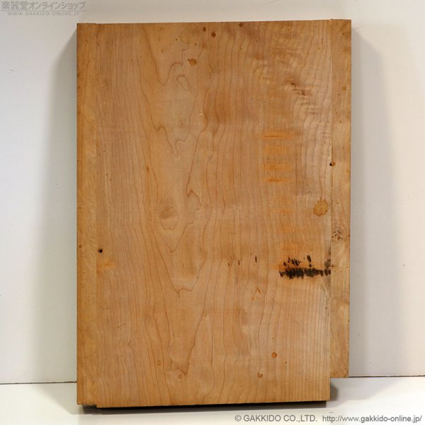 画像2: ギターボディ材 1ピースメイプル(ウイング付き) #107 (2)