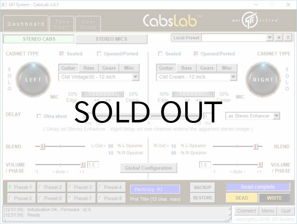 画像7: GFI System　CABZEUS Stereo Speaker Simulator＋DI Box [キャブゼウス] (7)