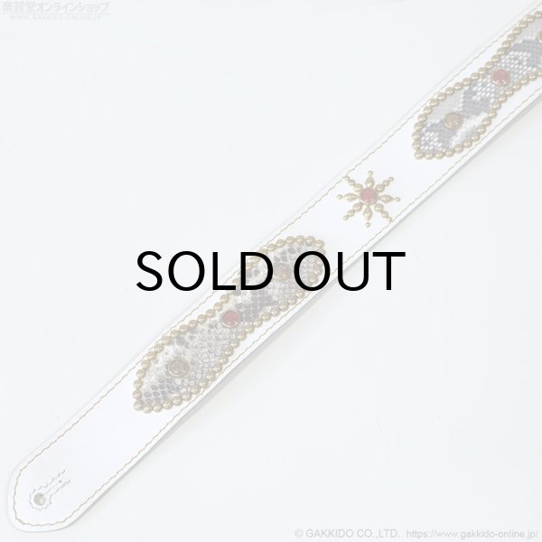 画像4: Leathercraft WHOL　Studs Custom スタッズカスタム ギターストラップ (4)