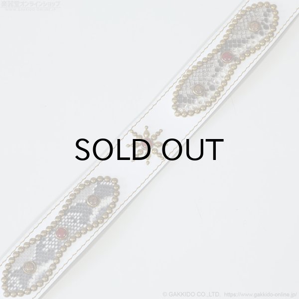 画像6: Leathercraft WHOL　Studs Custom スタッズカスタム ギターストラップ (6)