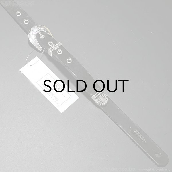 画像3: Dru Whitefeather　I 1インチ革幅 小コンチョ ギターストラップ (3)