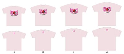 画像1: 2022“RISE”GEMS!!&EXTRA!!　ツアーTシャツ [ライトピンク]