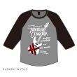 画像1: T.O. Raglan 3/4 Sleeve T-shirt [ミックスグレー＆ブラック] (1)