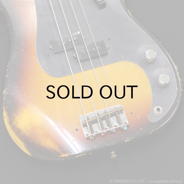 画像7: Fender Custom Shop　S21 Limited 1958 Precision Bass Relic [Faded/Aged Chocolate 3-Tone Sunburst] [半期決算セール特価] (7)