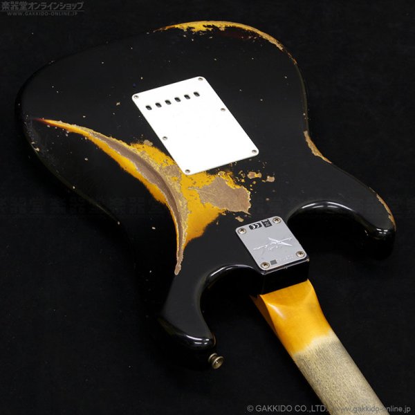 画像13: Fender Custom Shop　1960 Stratocaster Heavy Relic [Aged Black over 3-Tone Sunburst] [半期決算セール特価] (13)