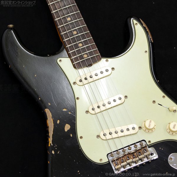 画像5: Fender Custom Shop　1960 Stratocaster Heavy Relic [Aged Black over 3-Tone Sunburst] [半期決算セール特価] (5)