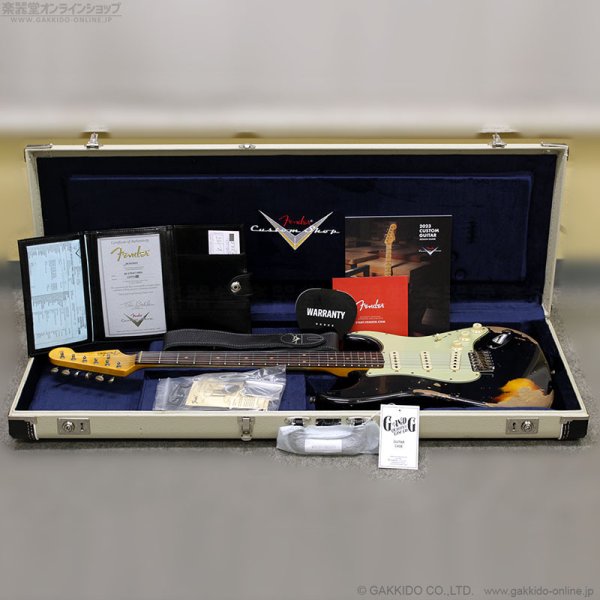 画像16: Fender Custom Shop　1960 Stratocaster Heavy Relic [Aged Black over 3-Tone Sunburst] [半期決算セール特価] (16)