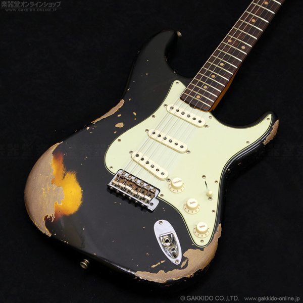画像3: Fender Custom Shop　1960 Stratocaster Heavy Relic [Aged Black over 3-Tone Sunburst] [半期決算セール特価] (3)