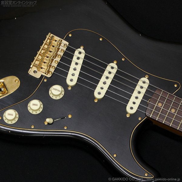 画像6: Fender Custom Shop　Limited Edition Custom 1962 Stratocaster Journeyman Relic w/CC Gold Hardware [Aged Black] [半期決算セール特価] (6)