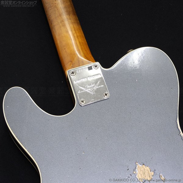 画像11: Fender Custom Shop　Limited Edition HS Tele Custom Relic [Aged Charcoal Frost Metallic] [半期決算セール特価] (11)
