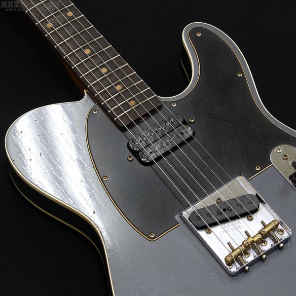 画像5: Fender Custom Shop　Limited Edition HS Tele Custom Relic [Aged Charcoal Frost Metallic] [半期決算セール特価] (5)