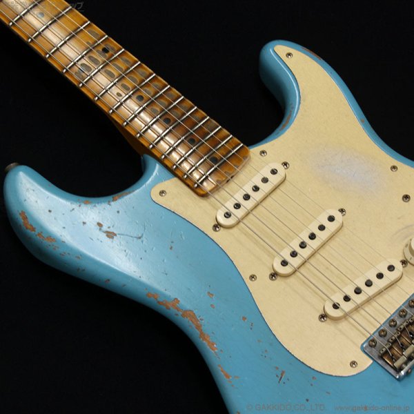 画像5: Fender Custom Shop　S23 Limited 1958 Stratocaster Heavy Relic [Super Aged/Faded Taos Turquoise] [半期決算セール特価] (5)