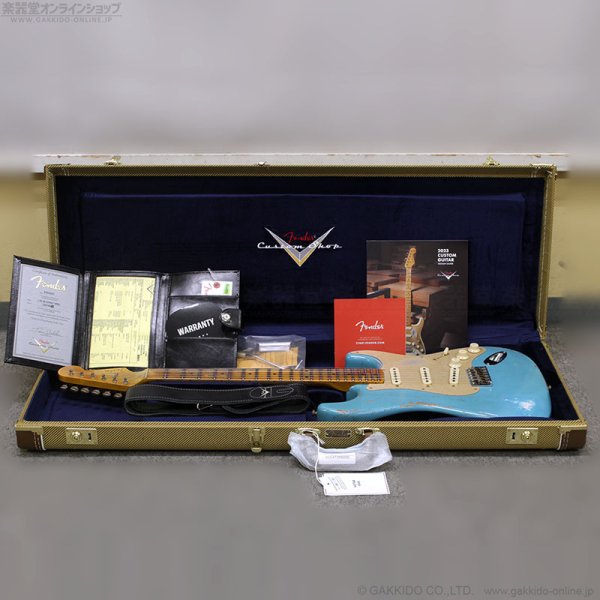 画像17: Fender Custom Shop　S23 Limited 1958 Stratocaster Heavy Relic [Super Aged/Faded Taos Turquoise] [半期決算セール特価] (17)