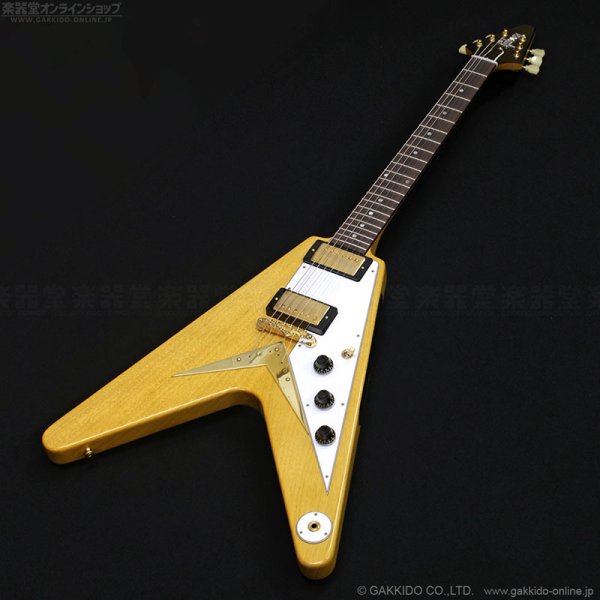 画像2: Gibson Custom Shop　1958 Korina Flying V with White Pickguard [Natural] [半期決算セール特価] (2)